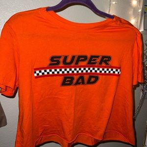 Orange super bad shirt size L